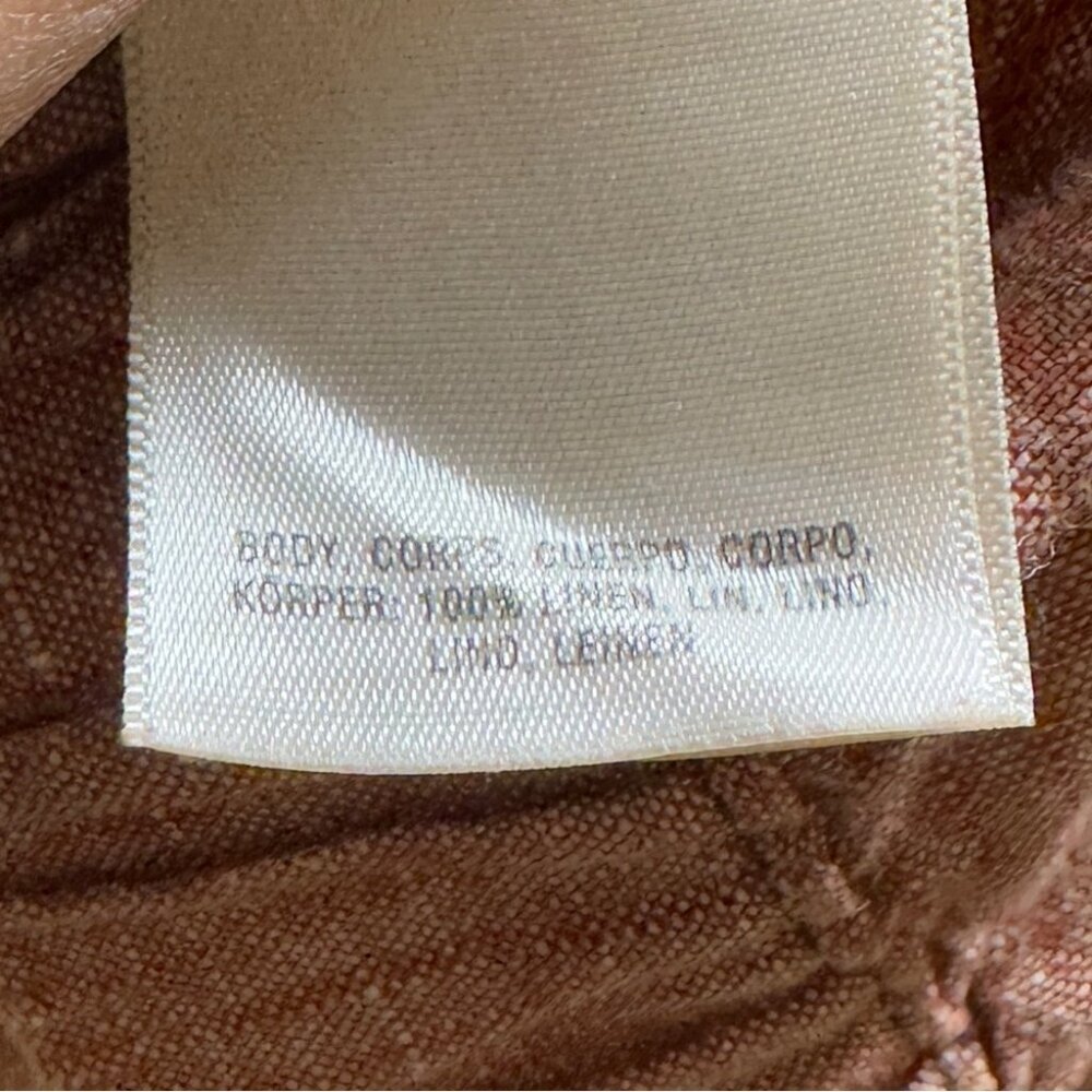 Hei Hei Antropologie Linen Pull-On Relaxed Pleated Elastic Waist Pants  Small - Picture 5 of 11